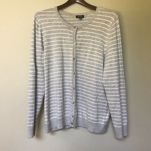 Jones New York Stripe Cardigan